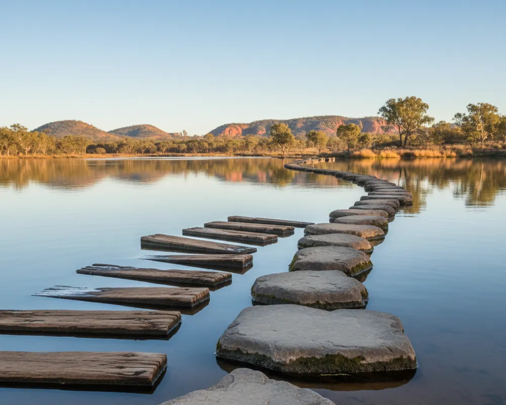 Melbourne skyline from across the Yarra River.