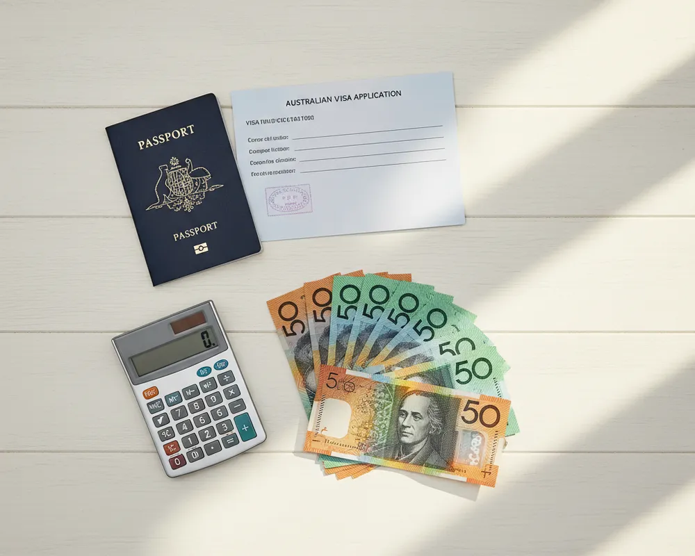 Australian cityscape at golden hour.