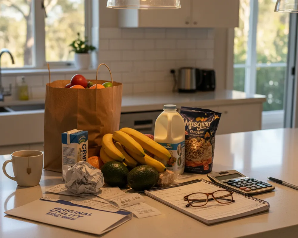 Urban street scene in Australian city.