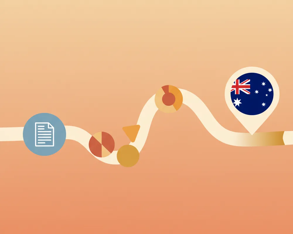 Person working on laptop in cafe.