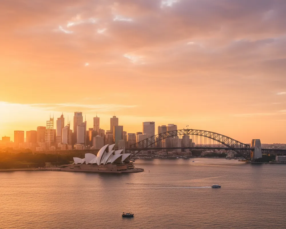 Melbourne skyline from across the Yarra River.