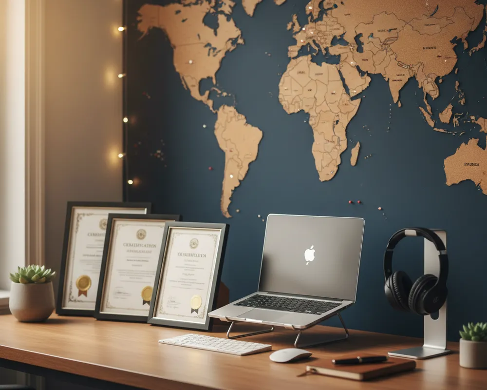 Melbourne skyline from across the Yarra River.
